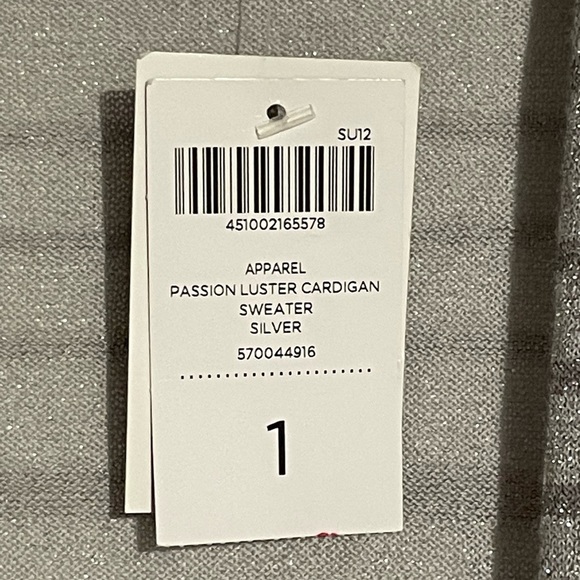 NWT Chico's Silver Duster Chico Size 1 - Picture 3 of 4